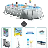 Intex Prism Frame Pool Oval - 503x274x122 cm - 7-teilig S526