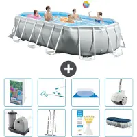 Intex Prism Frame Pool Oval - 503x274x122 cm - 7-teilig S605