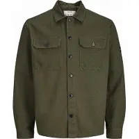 Jack & Jones Langarmhemd "JCOFUSION CLASSIC BADGE OVERSHIRT LN" Overshirt aus Baumwolle, relaxed fit