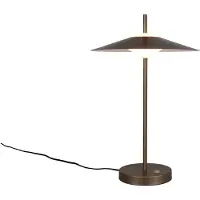 TRIO LED-Tischlampe Amalo platinfarben, Höhe 46 cm, Metall, CCT