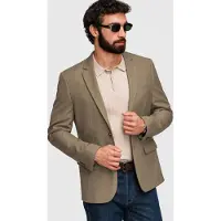 OMBRE Sakko für Herren mit Viskose Slim Fit olive XL
