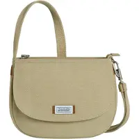 Travelon Anti-Diebstahl-Heritage-Sattel-Umhängetasche, Natürlich, One Size