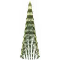Syfax LED-Weihnachtsbaum 470 cm 1504 LEDs Warmes Weiß Stahl Grün