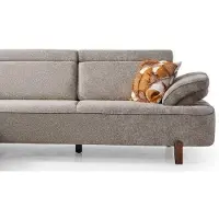 Xl Moebel Gmbh Stilvolles Ecksofa Grau Verstellbaren Kopfstützen Holzeinlagen