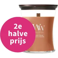Woodwick Pumpkin Praline Duftkerze mit Holzdocht 275 g