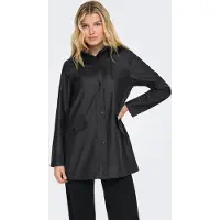 ONLY Damen Regenjacke ONLElisa Regen-Mantel mit Kapuze 15261734 Black XL