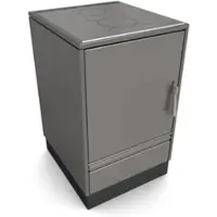 Glutos Küchenofen HH 03 S | 7 kW | Metallic | Scharnier links