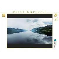CALVENDO Puzzle Panorama, Loch Ness, Schottland | 500 Teile Lege-Größe 48 × 36 cm Foto-Puzzle für Erwachsene