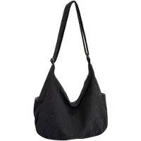 Merkloos Cord-Umhängetasche für Damen – Hobo-Tasche für den täglichen Gebrauch