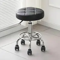 Dripio Drehhocker höhenverstellbar 46-60 cm, mit Rollen, 360°-Räder, Arbeitshocker