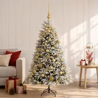 Syfax Künstlicher Weihnachtsbaum mit Kugel 120 cm 150 LEDs