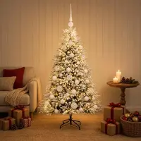 Syfax Künstlicher Weihnachtsbaum mit Kugel 120 cm 150 LEDs