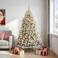 Syfax Künstlicher Weihnachtsbaum mit Kugel 240 cm 300 LEDs