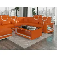 AEA Couchtisch Weiß Modern Wohnzimmer Glasplatte Design Möbel Elegant *