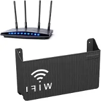 OEM Wandhalter für WiFi und Set-Top-Box - dekorativer Kabel-Organizer (schwarz)