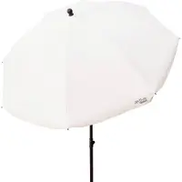 Merkloos Sonnenschirm Gartenschirm Strandschirm - Ø 240 cm - UV50-Schutz - Beige - Höhenverstellbar