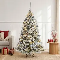 Syfax Künstlicher Weihnachtsbaum mit Kugel 150 cm 150 LEDs