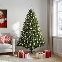 Syfax Künstlicher Weihnachtsbaum mit Kugel 210 cm 300 LEDs