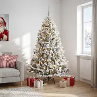 Syfax Künstlicher Weihnachtsbaum mit Kugel 240 cm 300 LEDs