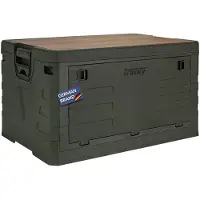 Merkloos Faltbox Aufbewahrungsbox Klappkiste - 75 Liter - 58 x 40 x 33 cm - Grün - Für Camping und Garten