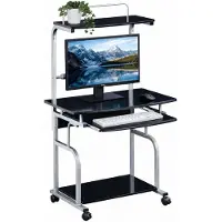 Dripio Computerschreibtisch, Metall/MDF, schwarz, 800x690 mm, mit Schublade