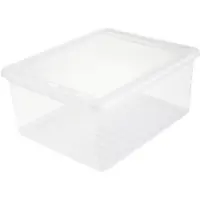 Merkloos Aufbewahrungsbox Aufbewahrungskiste Organizer - 9 l - Kunststoff - Transparent, mit Air-Control-System - 39 x 33,5 x 9 cm