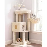 Merkloos Kratzbaum Katzenkratzbaum Kratzstamm - Beige - Modell HCT202SM - Für Katzen