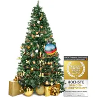 Merkloos Künstlicher Weihnachtsbaum Christbaum Tannenbaum - 180 cm - Grün - Mit Ständer