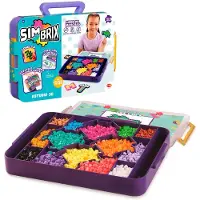 Bizak Simbrix Connect & Wow 3D-Studio, Baukoffer mit BRIX in 16 Farben, Schablon