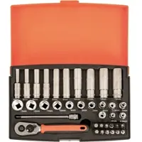 Bahco Steckschlüssel-Satz 1/4" SLine