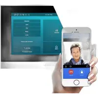 Akuvox Indoor-Station C313W-2 with logo, Touch Screen, 2-wire, silver
