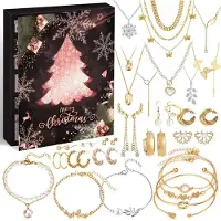 ZJTAPE 2026 Adventskalender Schmuck Frauen 24 Tage Weihnachtskalender