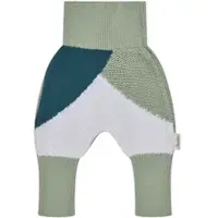 Sterntaler Stoffhose "Strickhose colorblocking", Jungen, Gr. 74, EURO, grün (pudergrün), Hosen Stoffhose