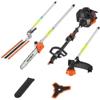 Merkloos Motorsense Freischneider Kantenschneider Buschschneider - 4-in-1 Multifunktionssystem - 52 cc 2-Takt - 2,2 kW - Schwarz