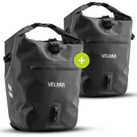 Merkloos Fahrradtasche Gepäckträgertasche Fahrradtasche Gepäckträger - 26 Liter - Wasserdicht - Laptopfach - Tragegriff - Für Einkauf und Alltag