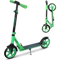 Merkloos Roller Tretroller Scooter - Klappbar - Höhenverstellbar 89 bis 102 cm - Bis 100 kg - Handbremse