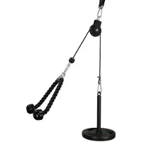 Merkloos Kabelzug Trizeps Seilzug Latzug - Tragbar - bis 100 kg - 12-teilig