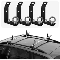 Merkloos Querträgerstopper Dachträgerstopper - Edelstahl 304 - Schwarz - 4 Stück - Für Dachträger und Leiter