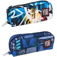 OEM Federmäppchen mit Reißverschluss, Graffiti-Design, 2er-Set, Polyester