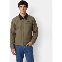 Deus Ex Machina für Herren. D263MJK148 Olivgrüne Address Workwear Jacke (M), Lässig, Baumwolle
