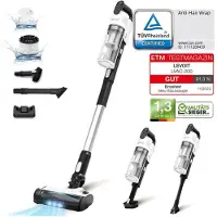 Arovast Corporation LVAC-200, 2-in-1-Stabstaubsauger, Beutellos, Weiß, Schwarz, Trocken, Zyklonisch/Filterung, Bürstenlos