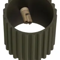 Sollux Wandleuchte Aura, olivgrün, Ø10cm, G9, up/down, Aluminium