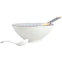 Homla SALADO Blue Stripes Ramen-Set
