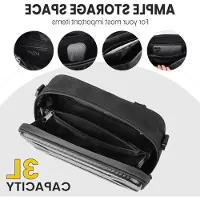 Markenlos Lenkertasche 3L für Fahrrad mit magnetischer Halterung, schwarz