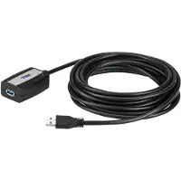 Aten 5 m USB 3.0 Verlängerungskabel, 5 m, USB A, USB A, USB 3.2 Gen 1 (3.1 Gen 1), 5 Gbit/s, Schwarz