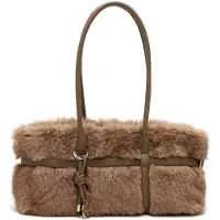 Tamaris Shopper "Shopper TAS Martha", Damen, Gr. B/H/T: 42cm x 19cm x 13cm, braun (taupe 900), Polyester, Taschen Shopper