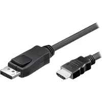 Techly EFB ICOC-DSP-H-050 Konverterkabel DisplayPort 1.1 auf HDMI, schwarz, 5 m ICOCDSPH050
