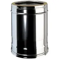 Bertrams Teleskoprohr / Edelstahlkamin - 200 / 150 - silber
