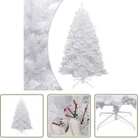 The Living Store Künstlicher Weihnachtsbaum Klappbar Beschneit 240 cm