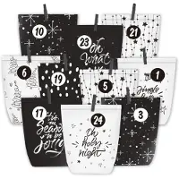OEM Adventskalender zum Befüllen, 24 Papier-Kalendertüten, DIY